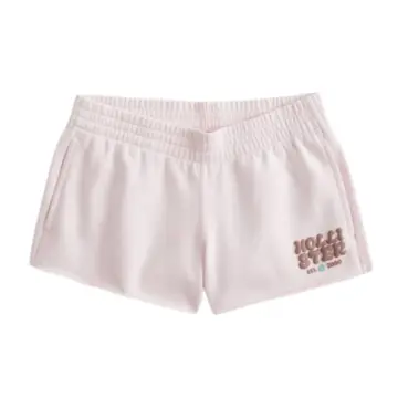 Light Pink Smocked Waist Relaxed Straight Shorts